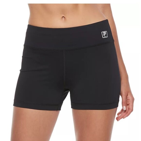 Women's FILA SPORT® Performance Fitted High-Waisted Bike Shorts XS - Picture 1 of 3